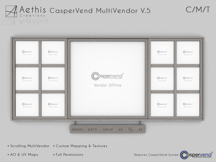[AC] CasperVend MultiVendor V.5 - 13 Panel Square