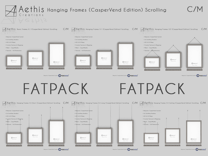 [AC] Hanging Frames (CasperVend Edition) Scrolling [FATPACK]