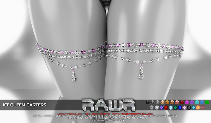 RAWR! Ice Queen Garters DEMO (add me)