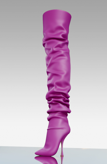 [HUNTT] - Gracie Thigh Boot - Pink