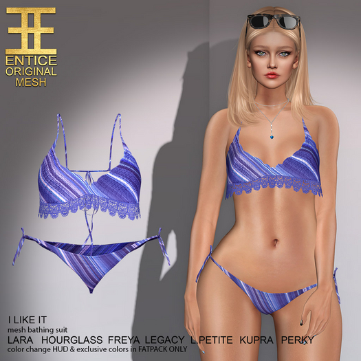 Entice - I like It - Stripes - Navy