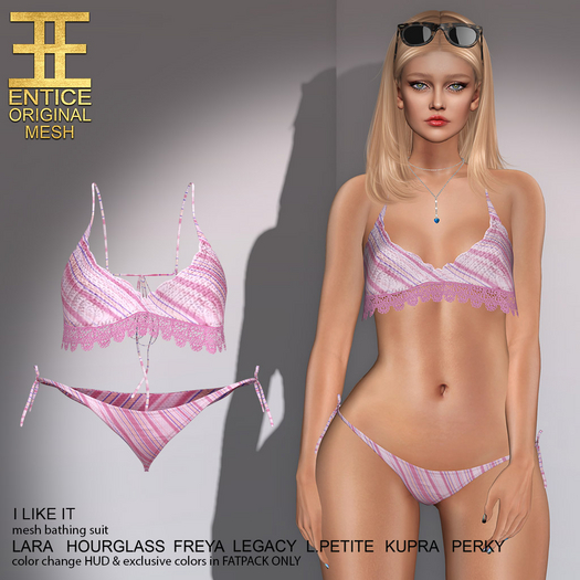 Entice - I like It - Stripes - Pink