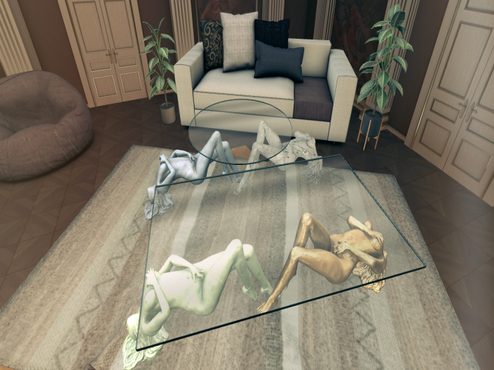 Nude Statue Couch Table Fatpack