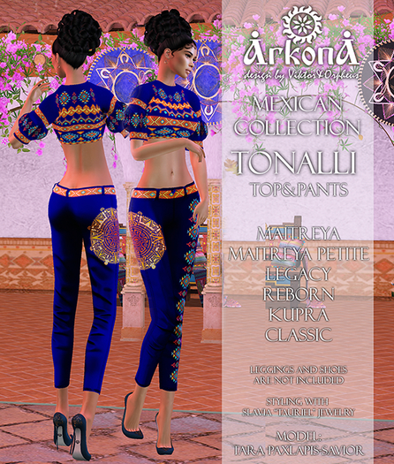 *ARKONA* Tonalli blue outfit