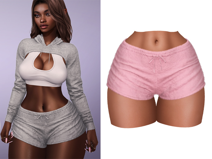 Mossu - Ruth Shorts - Baby Pink
