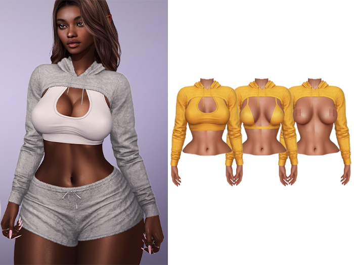 Mossu - Ruth Hoodie - Yellow