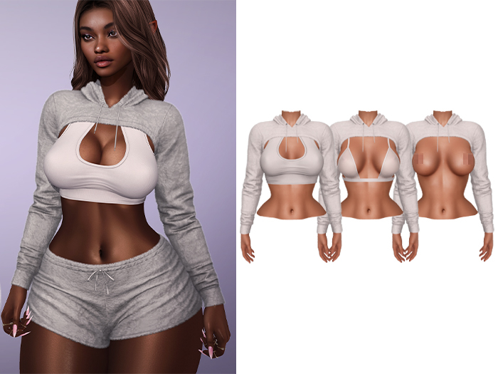 Mossu - Ruth Hoodie - Pearl 