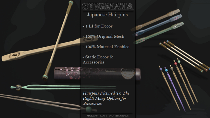Stigmata - Japanese Hairpins - [Add Me]