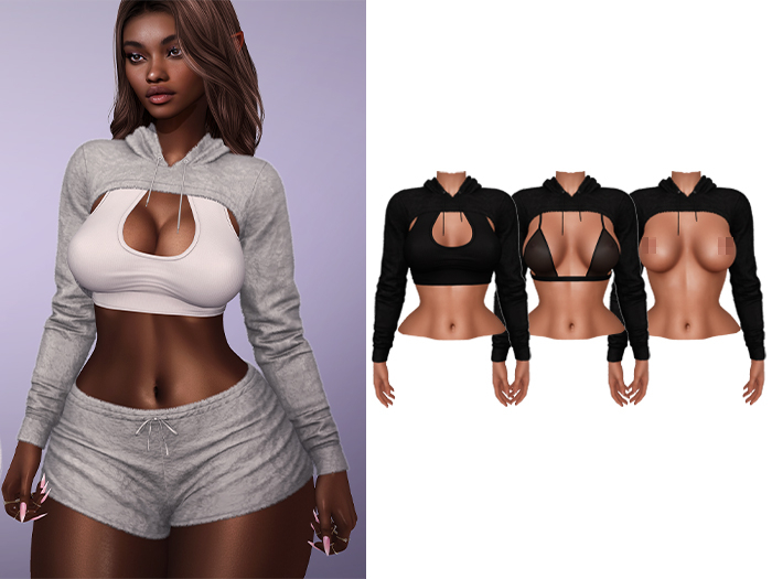 Mossu - Ruth Hoodie - Black 