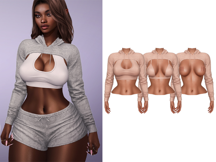 Mossu - Ruth Hoodie - Beige