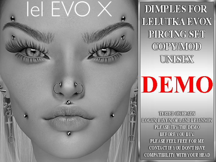 ::DIA::DIMPLES FOR LELUTKA PIRCING SET DEMO