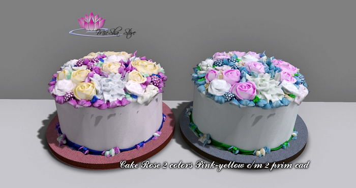 MICSHA-CAKE ROSE YELLOW PINK