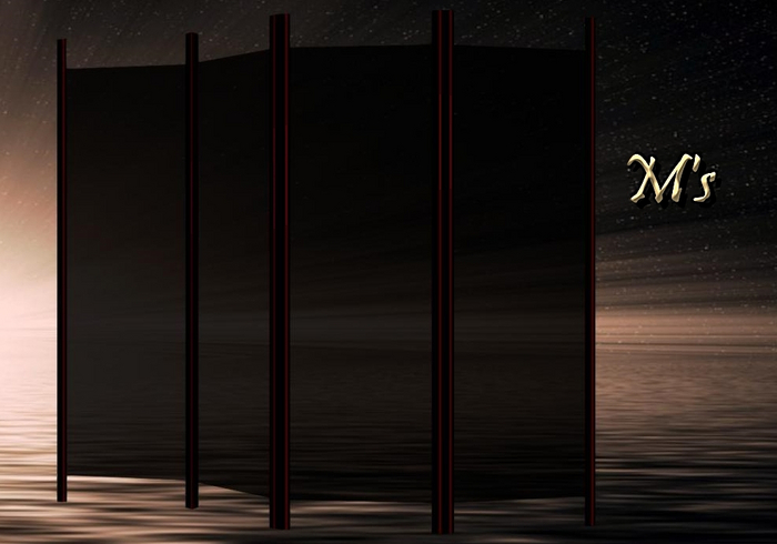 M's - Partition - black glass