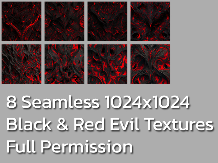 8 Black and Red Seamless Textures
