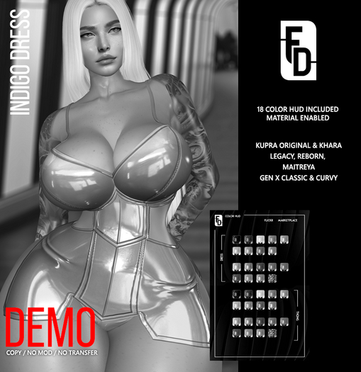 -FD- Indigo Dress DEMO