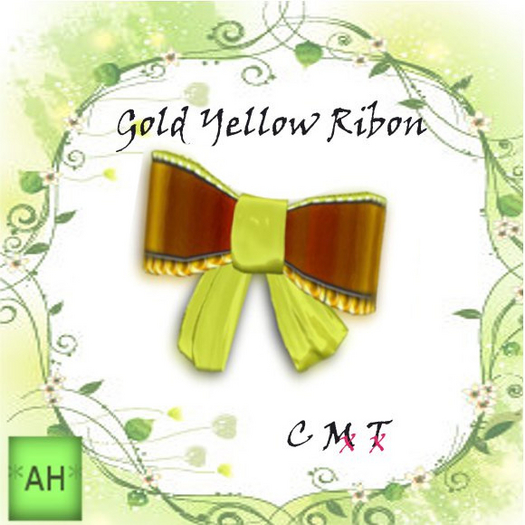 Golden yellow ribbon