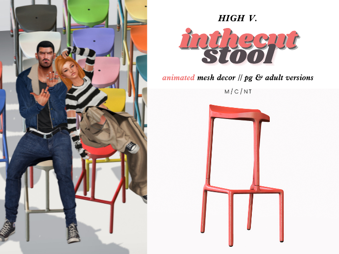 [high v.] Inthecut Stool - Chubby Pack - PG