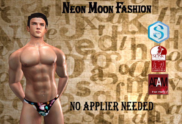 briefs Signature/Gianni Adam Slink letter colorful