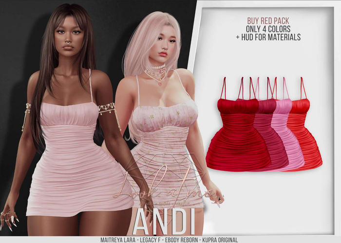Look At Me. Andi : Dress - Red Pack