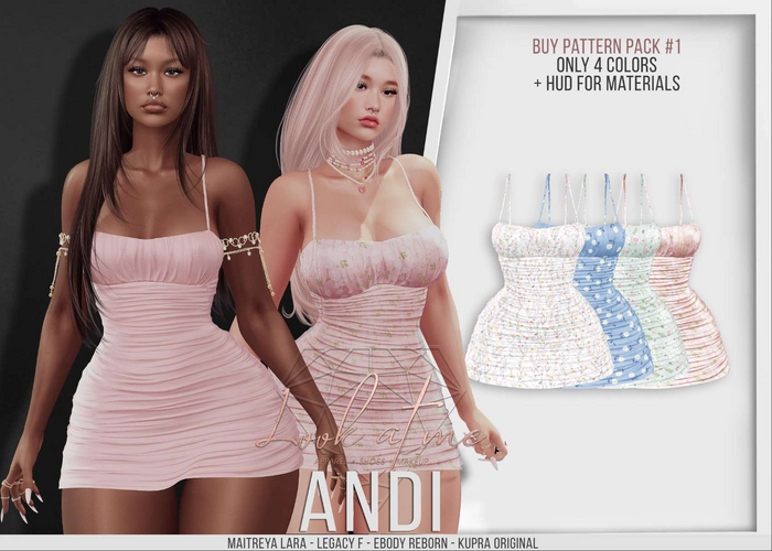 Look At Me. Andi : Dress - Pattern Pack 1