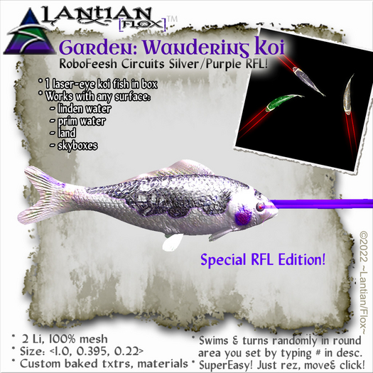 ~L/Fx~Wandering Koi Robofeesh-Circuits Slvr/Prpl RFL v.2.MCtbox