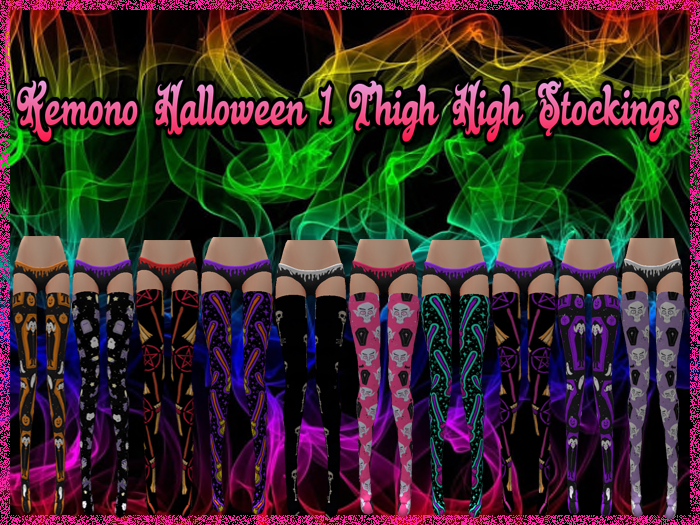 --{Mefy's}-- Kemono Halloween Thigh High Stockings