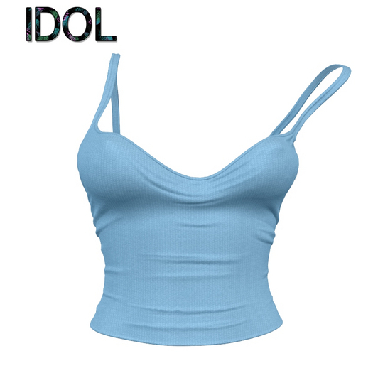Blue Off Shoulder Tank Top Legacy