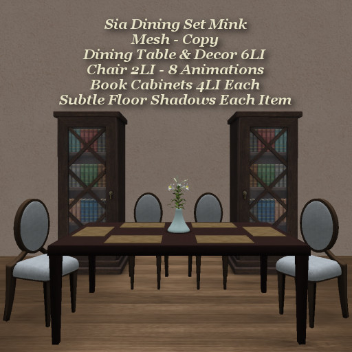 Sia Dining Set Mink