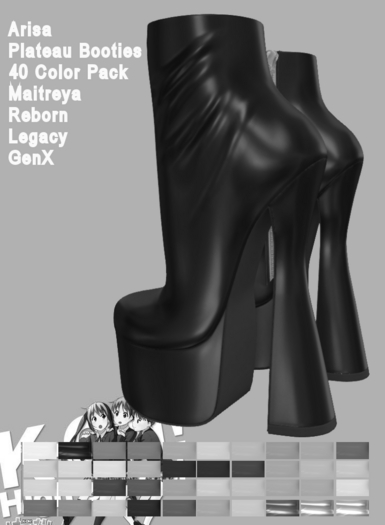 KO-H Arisa Plateau Booties ColorPack DEMO