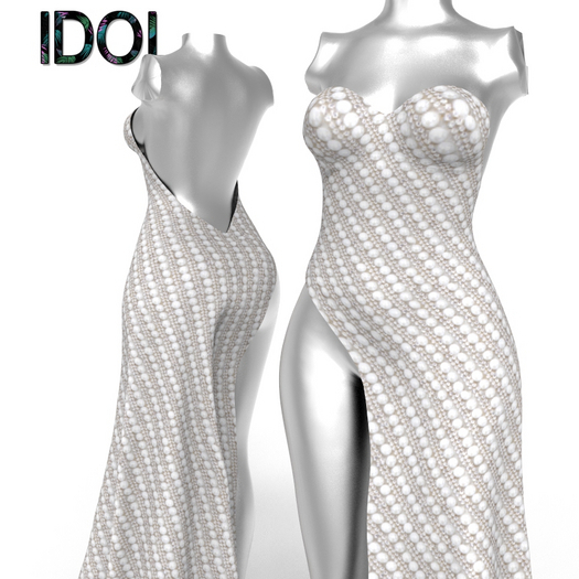 Pearl Chains Gown Kupra