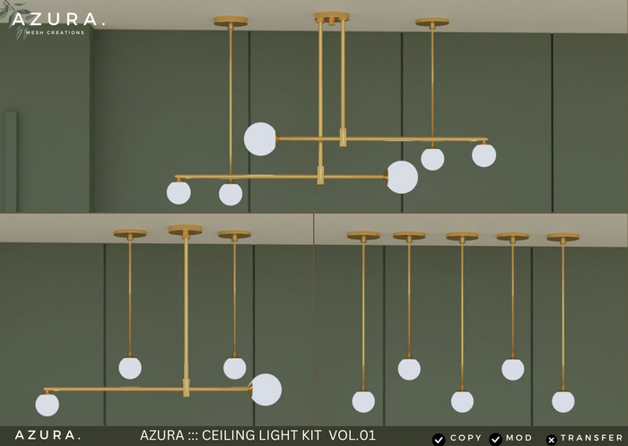 AZURA. ::: CEILING LAMP KIT VOL.01 - MORE THAN 4 MODELS YOU CAN BUILD