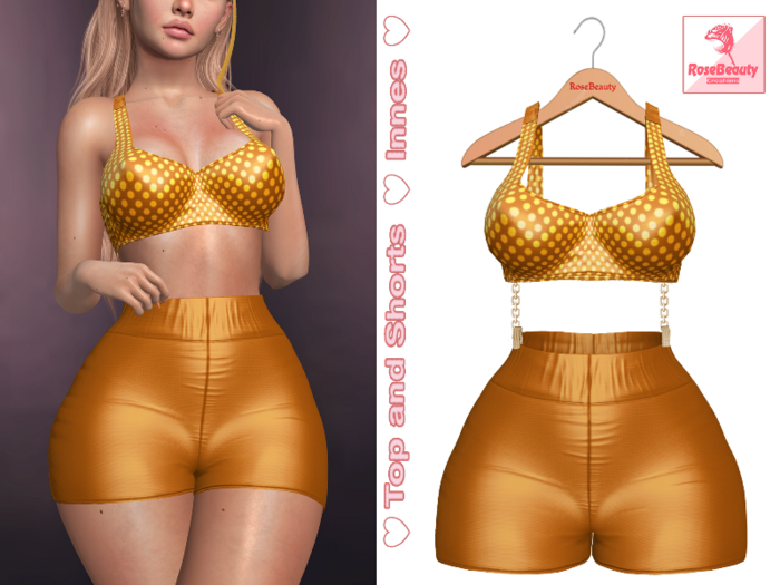 RB - Top and Shorts - Innes  / Yellow