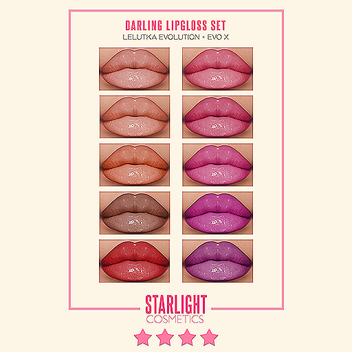 Starlight.- Darling Lipgloss Pack[LeL/EVOX][UNPACK]