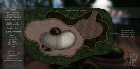 Second Life Marketplace - [PM]Pixel Mode - The Backyard Garden Pool V1.1