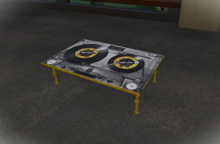transparent cassette table - SL POP ART