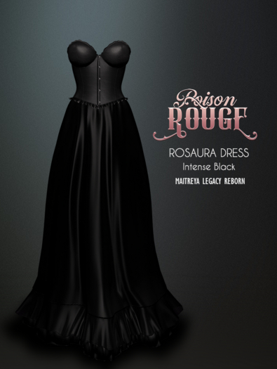 POISON ROUGE Rosaura Dress Intense Black