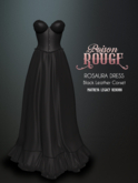 POISON ROUGE Rosaura Dress Black Leather Corset
