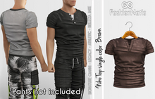 Niko Male Top Brown - Signature Gianni, Belleza Jake , Legacy, Athletic - FashionNatic