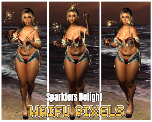 .Waifu Pixels. - Sparklers Delight Pose Pack