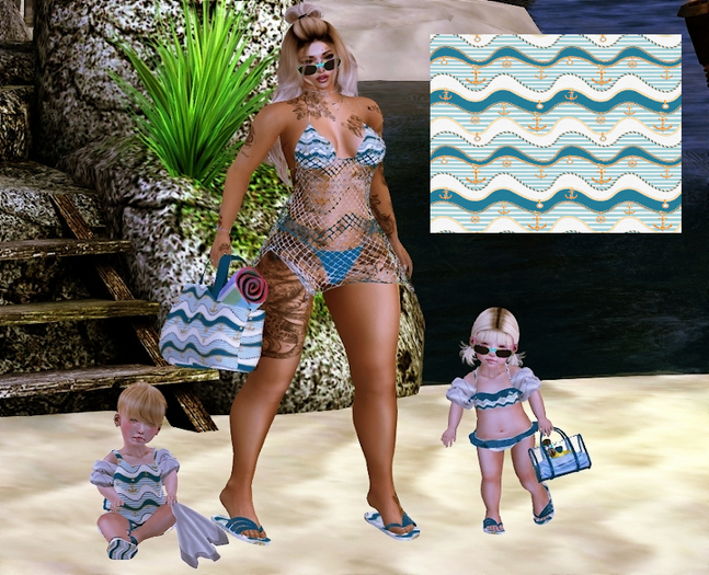 .:PD:. Summer Lovin Mommy & Me Trunks - Boys - Teal