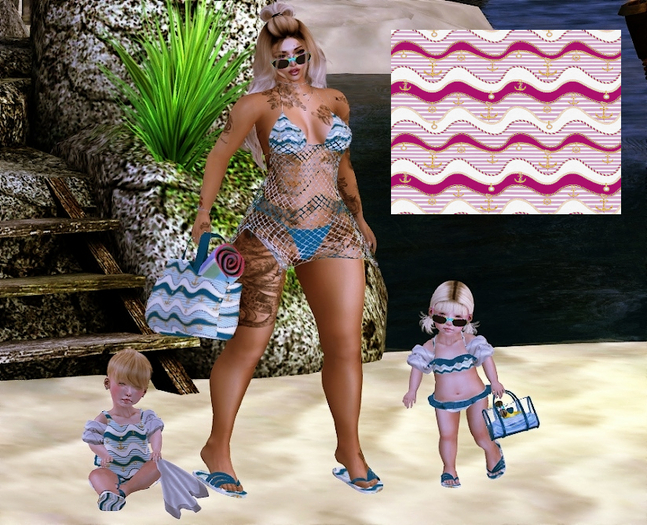 .:PD:. Summer Lovin Mommy & Me Trunks - Boys - Pink