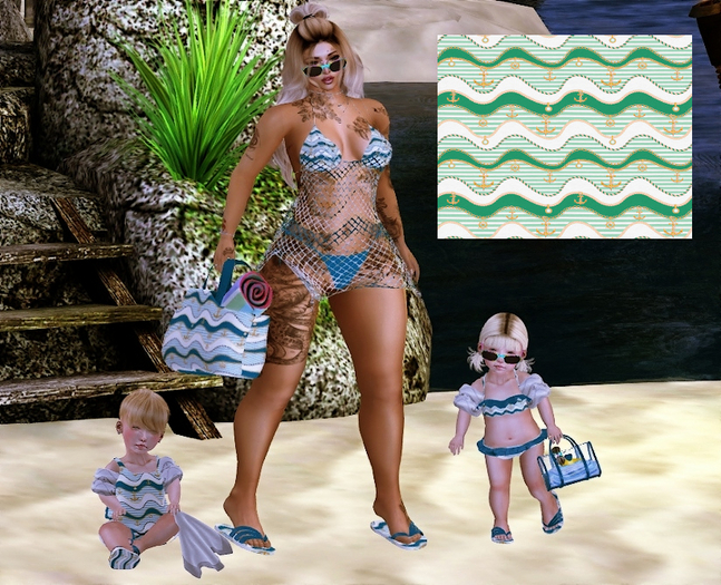 .:PD:. Summer Lovin Mommy & Me - Mommy Bikini - Green