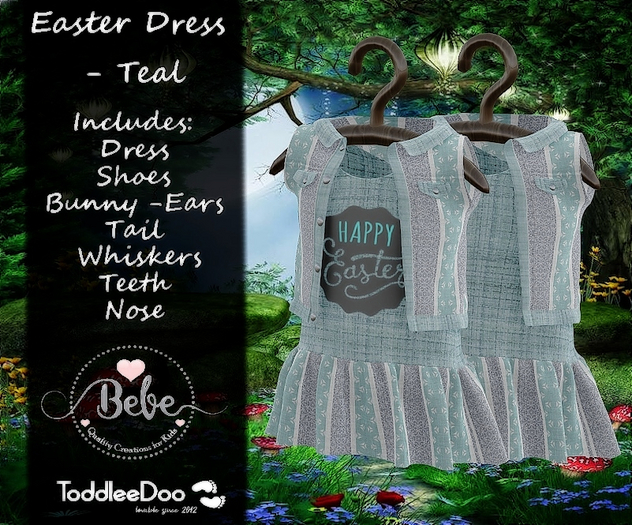 .:PD:. Easter Dress  - Teal
