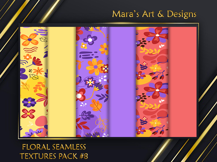 Floral Seamless -Textures Pack 8-FULL PERM