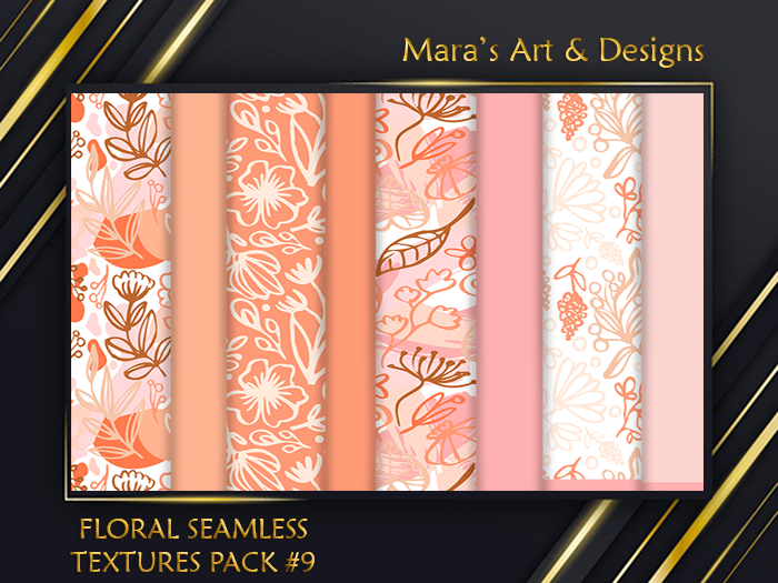 Floral Seamless -Textures Pack 9-FULL PERM