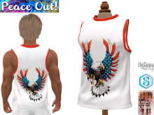 [PO] Mens Tank Top - American Eagle Red Trim
