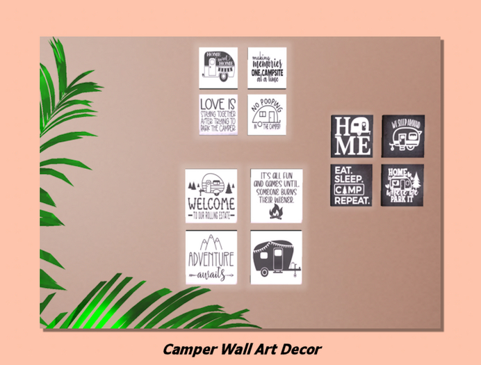 Wall Art-Camper Wall Art -full perm textures