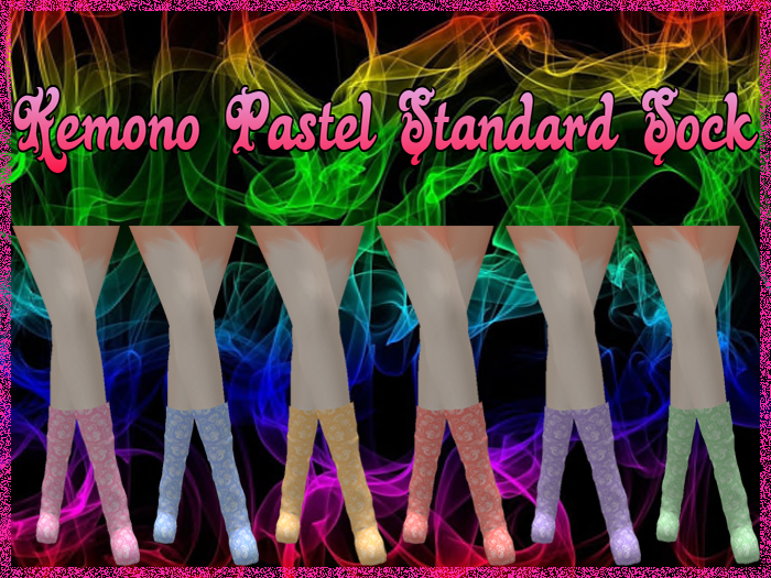 --{Mefy's}-- Kemono Pastel Standard Sock