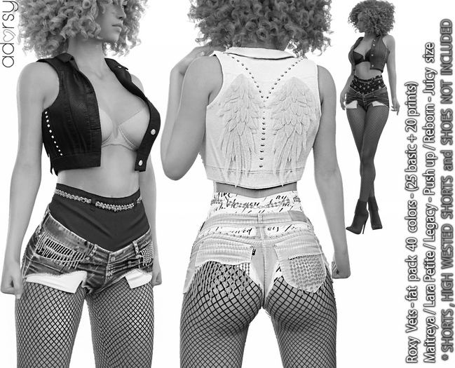 adorsy - Roxy Jacket DEMO - Maitreya/Legacy-Nerido/Lara Petite/Reborn-Juicy