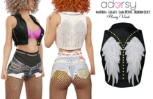 adorsy - Roxy Jacket Dark Black - Maitreya/Legacy-Nerido/Lara Petite/Reborn-Juicy